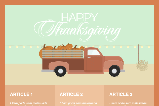 Thanksgiving & Black Friday Email Templates