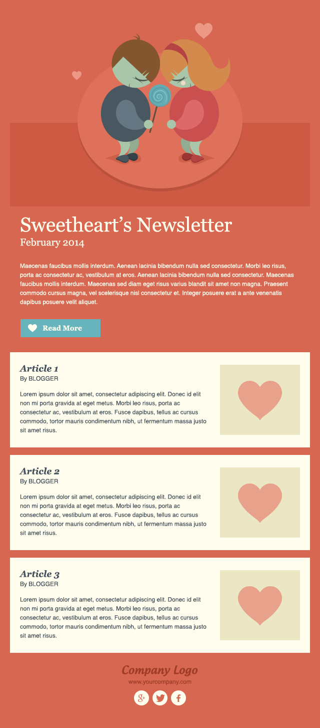 New Valentine's Day Email Templates